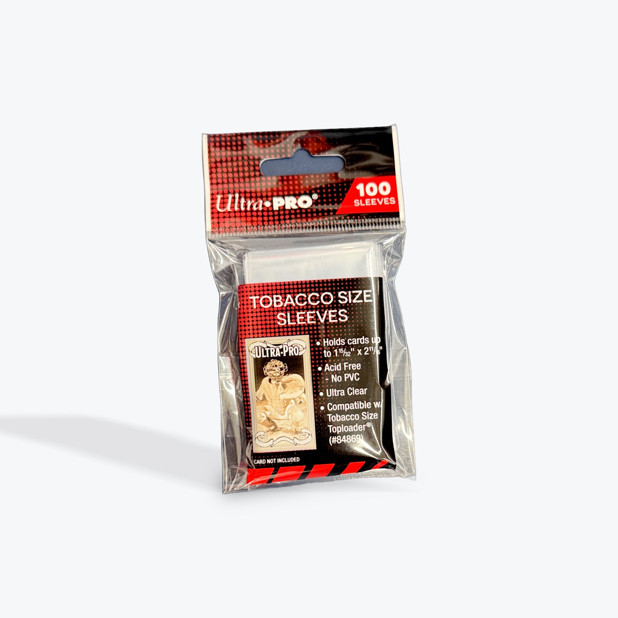 ultra pro tobacco sleeves Size Toploaders use Ultra PRO Tobacco Size Sleeve (part# 84868). Ultra Pro Tobacco Card Soft